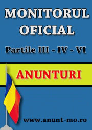 monitorul oficial anunt